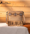 Montana West Tan Aztec Fringe Crossbody