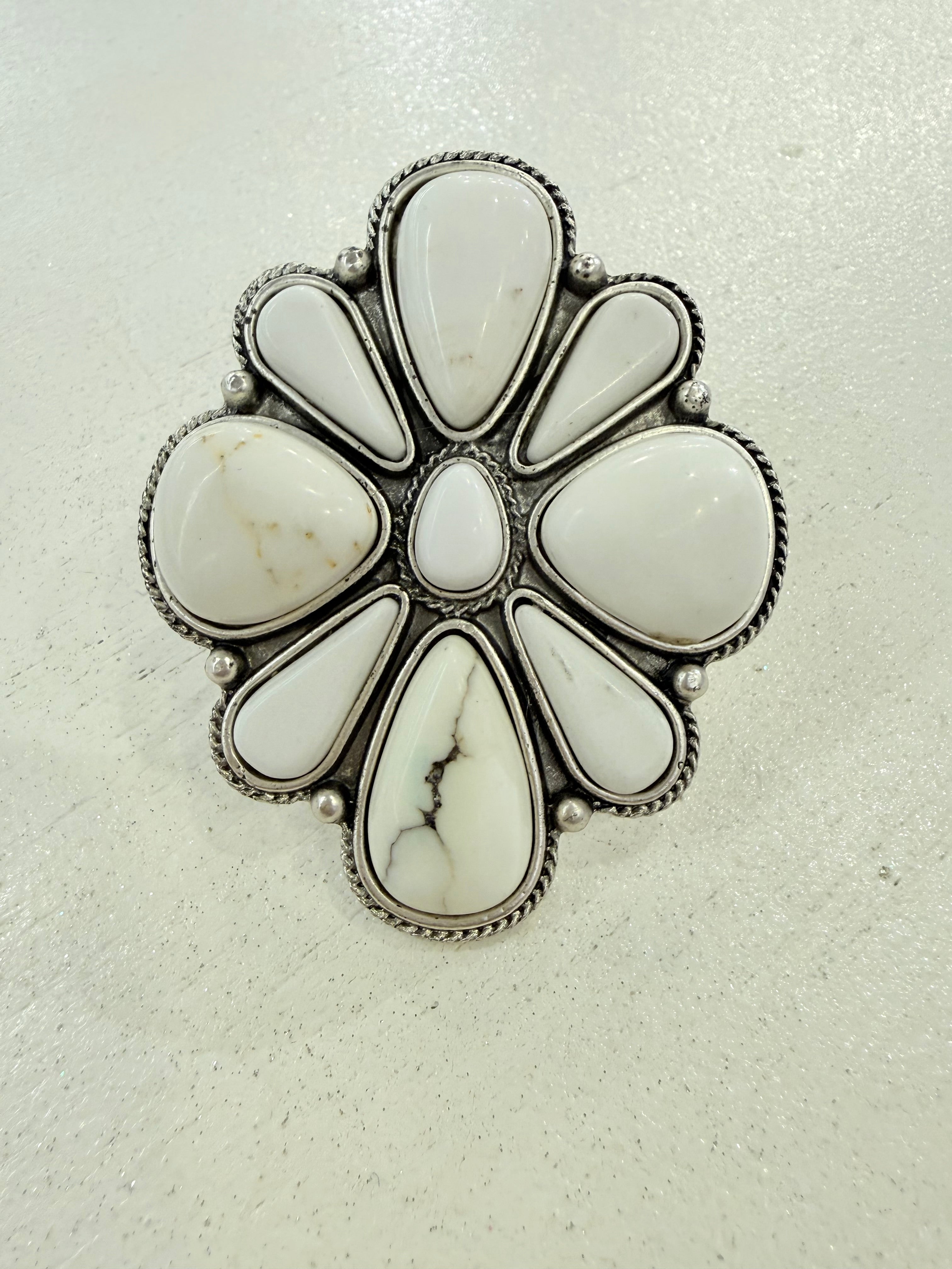 Big White Inspired Adjustable Cuff Ring