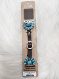 Turquoise Half Cluster Watch Band
