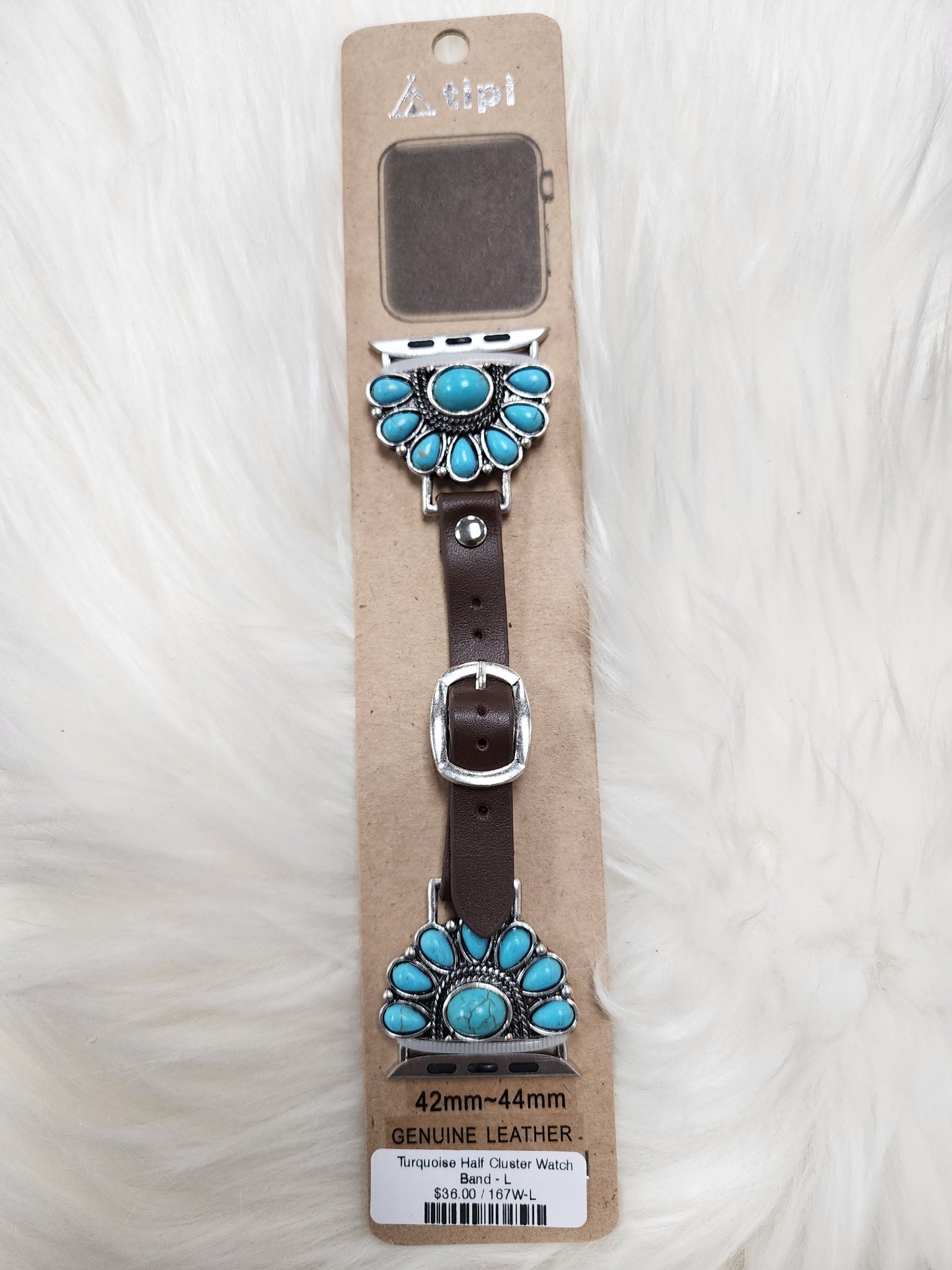 Turquoise Half Cluster Watch Band