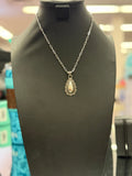 Stamped Pendant Necklace