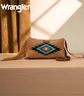 Wrangler Brown Aztec Fringe Crossbody