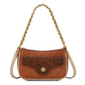 Montana West Brown Embossed Crossbody