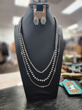 3-Layer Pearl Bead Necklace