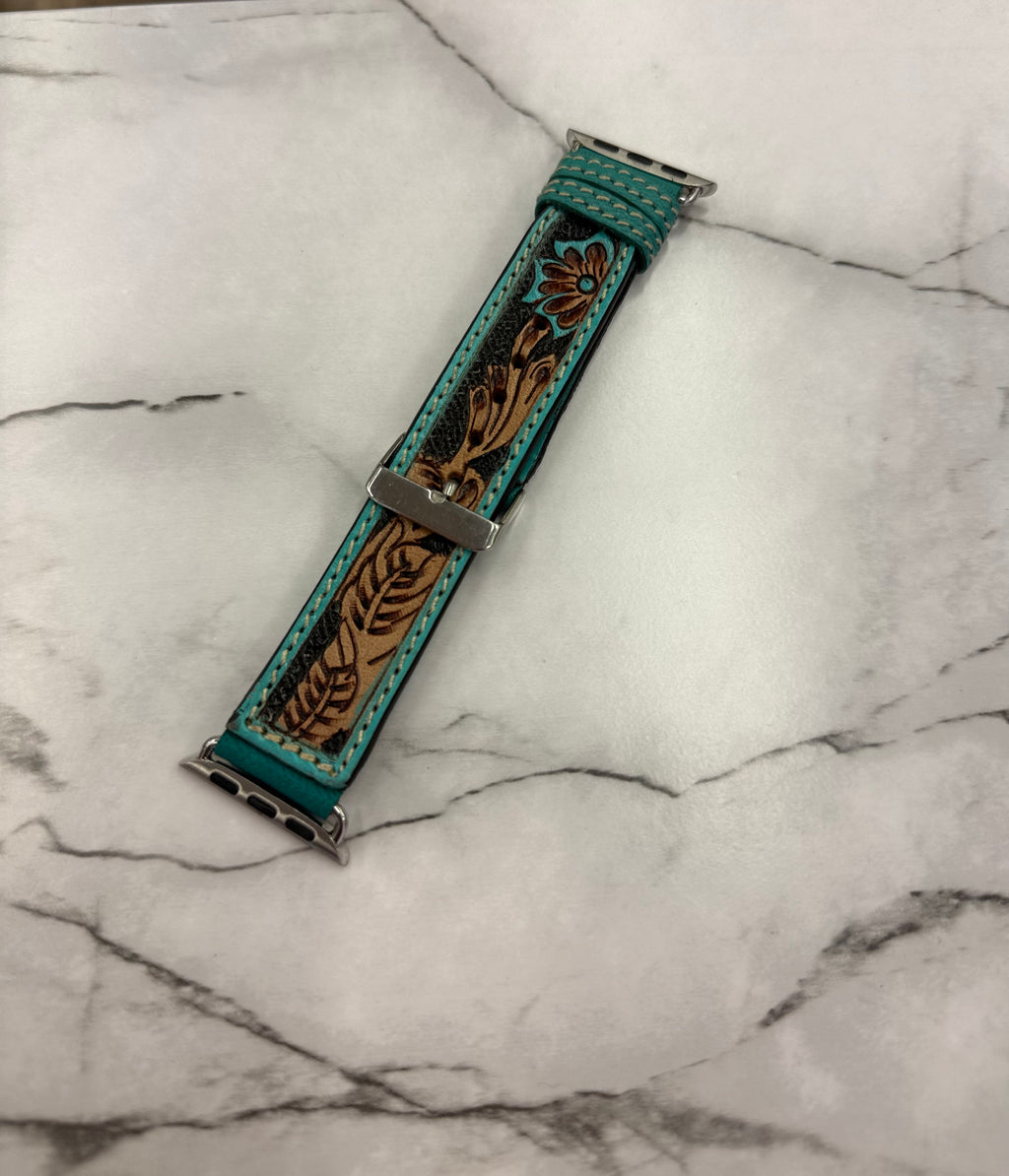 Flora Falls Tooled Watch Band