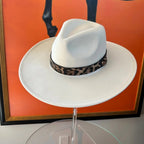 Leopard Felt Hat