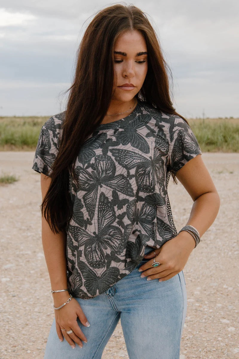 Love is Like A Butterfly Top