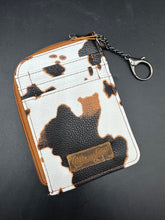 Load image into Gallery viewer, Wrangler Brown Cow Print Card Holder
