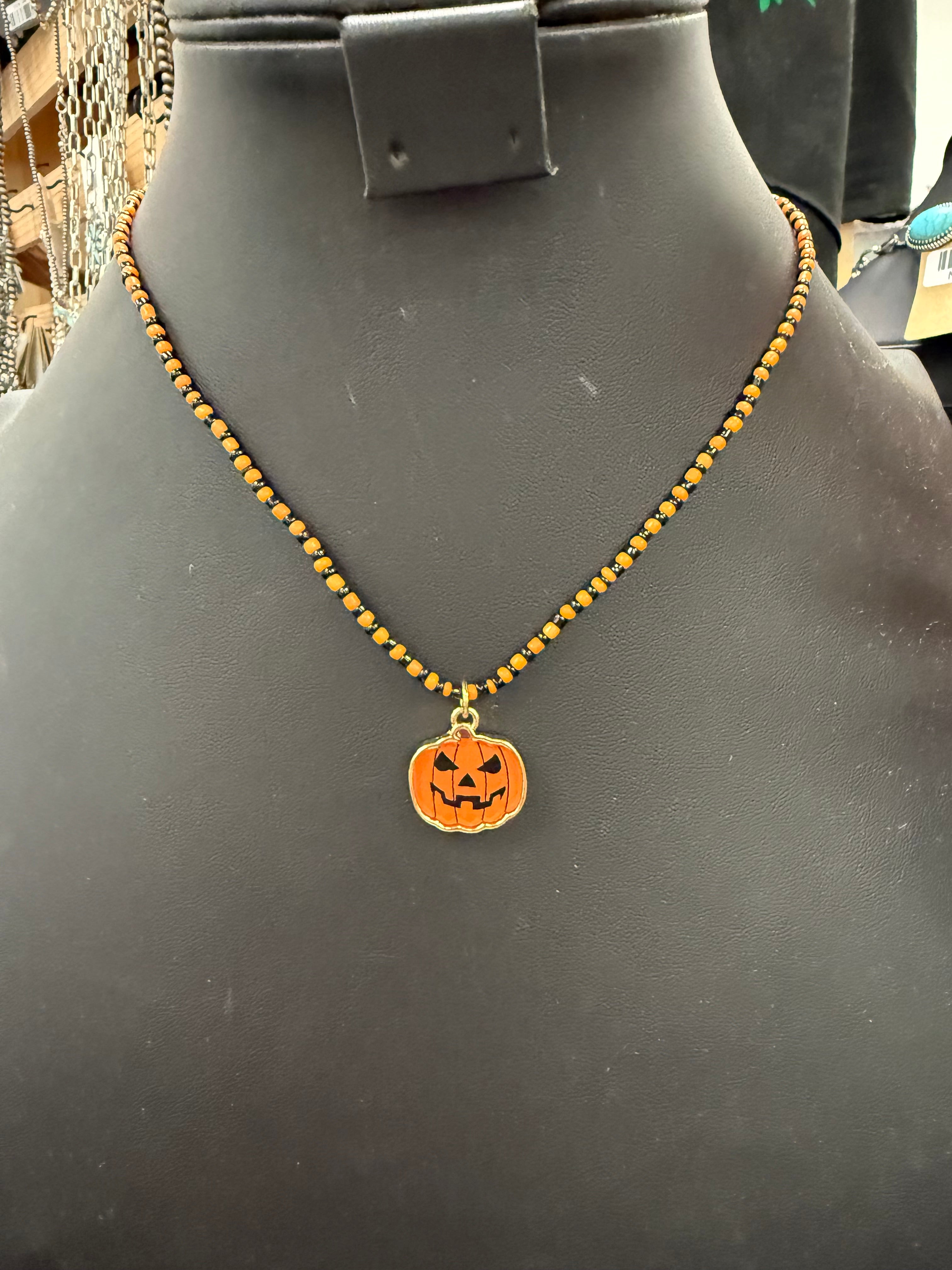 Halloween Pumpkin Necklace