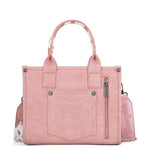 Wrangler Pink Cow Print Mini Tote Crossbody