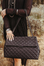 Quilted Concho Tote