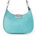 Santa Fe Turquoise Cowhide Tooled Crossbody