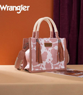 Wrangler Pink Cow Print Rope Mini Crossbody