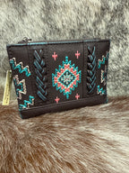 Montana West Black Aztec Card Wallet