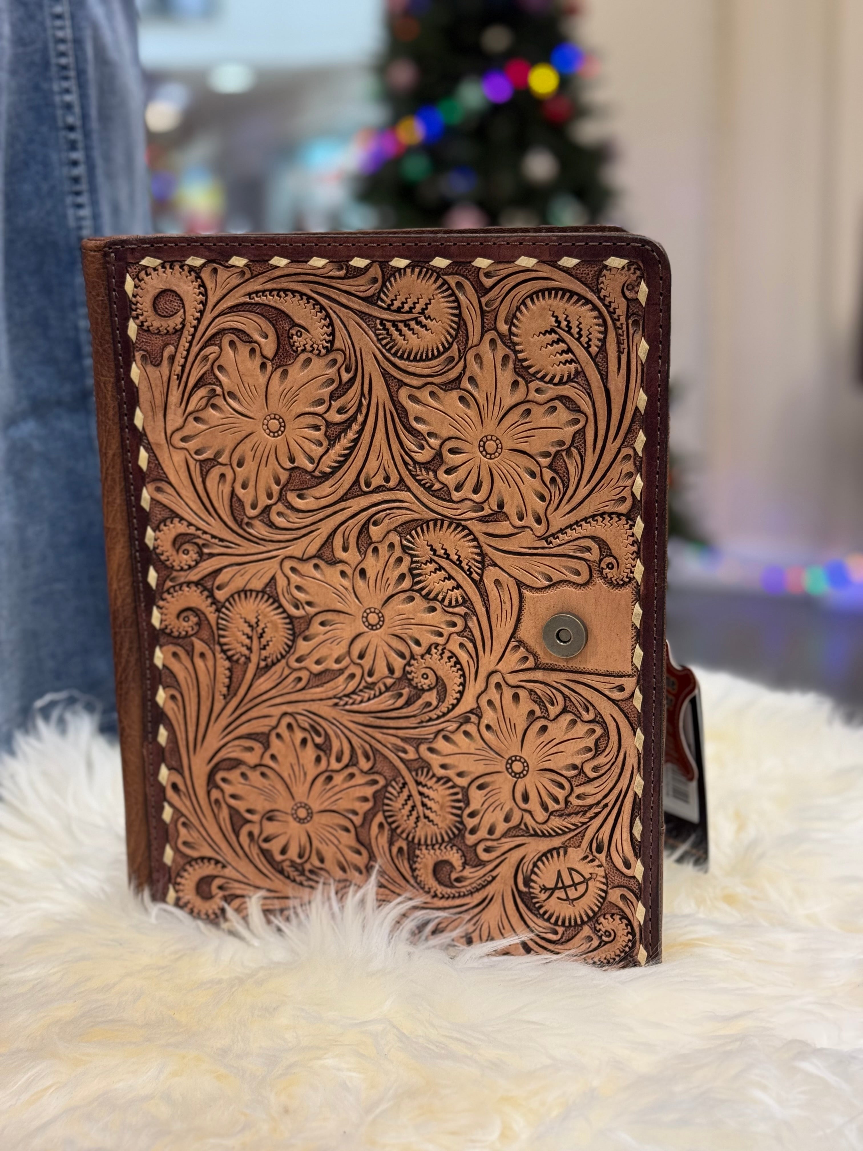 Hand Tooled Floral Portfolio