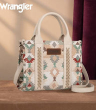 Load image into Gallery viewer, Wrangler Beige Southwestern Mini Tote Crossbody
