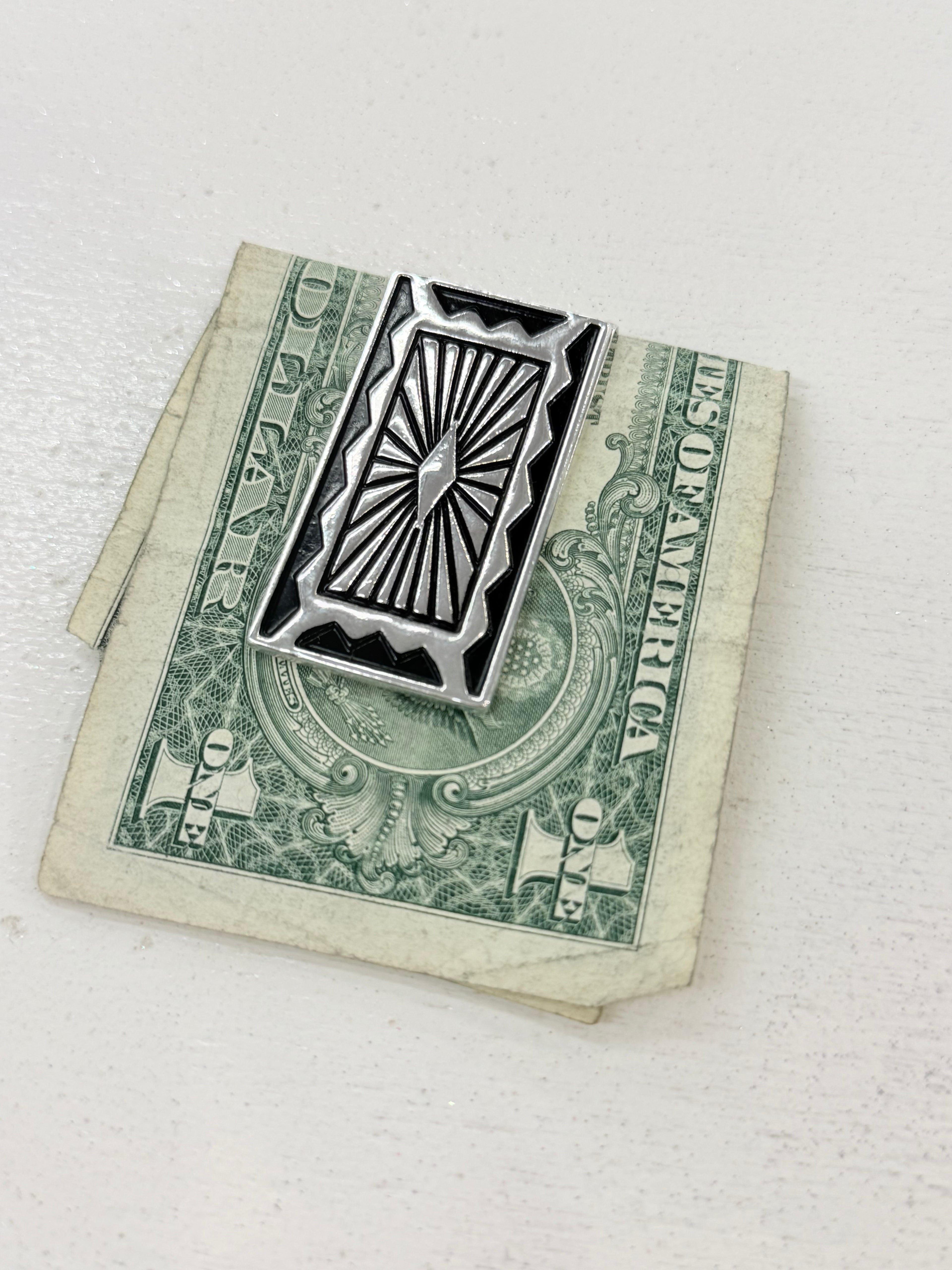 Stamped Concho Money Clip