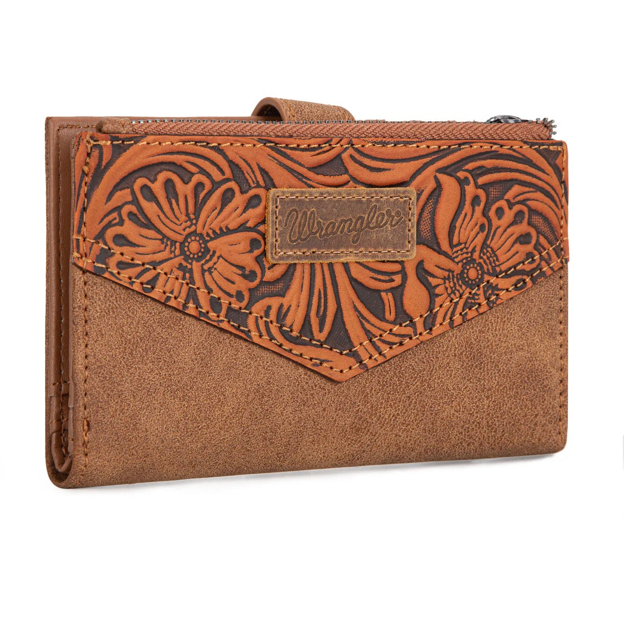 Wrangler Brown Embossed Wallet