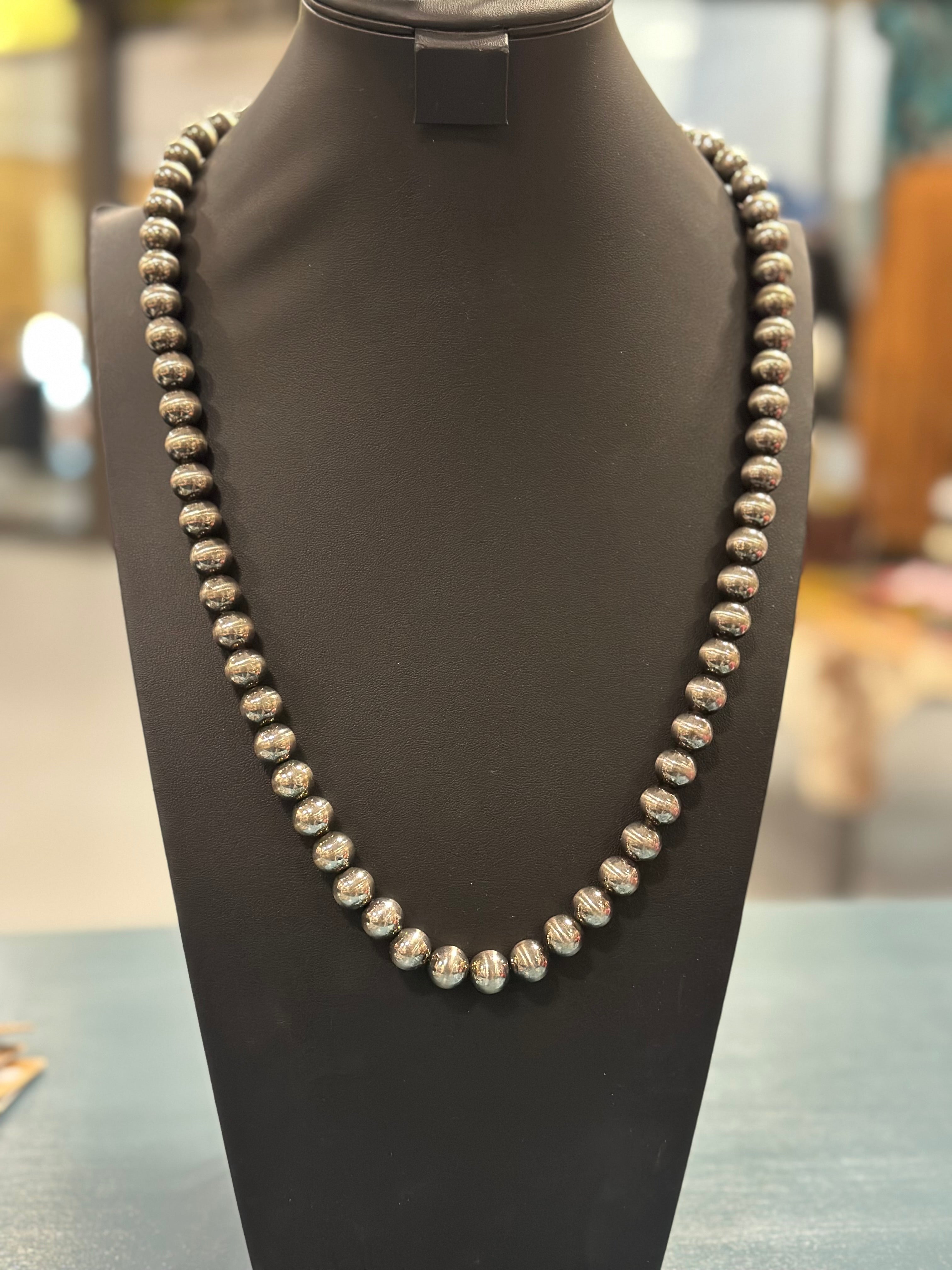 Silver Inspired Pearl Necklace