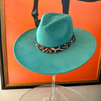 Leopard Felt Hat