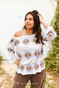 Northern Navajo Ruffle Top