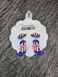 USA Boots & Hat Post Earrings