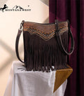Montana West Chocolate Fringe Crossbody Purse