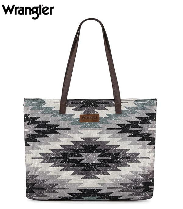 Wrangler Grey Sotuhwestern Tote Bag