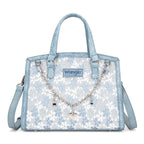 Wrangler Denim Lace Tote Crossbody