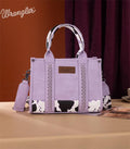 Wrangler Purple Cow Print Mini Tote Crossbody
