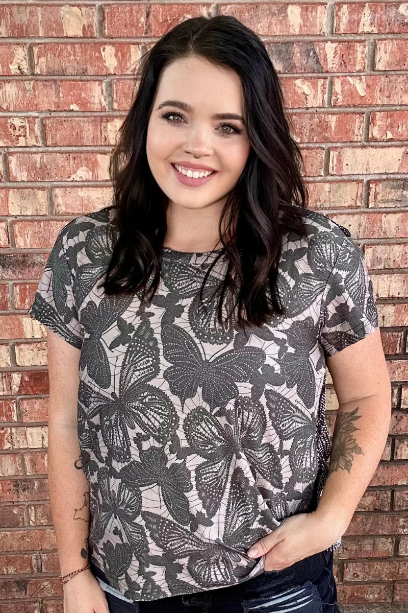 Love is Like A Butterfly Top