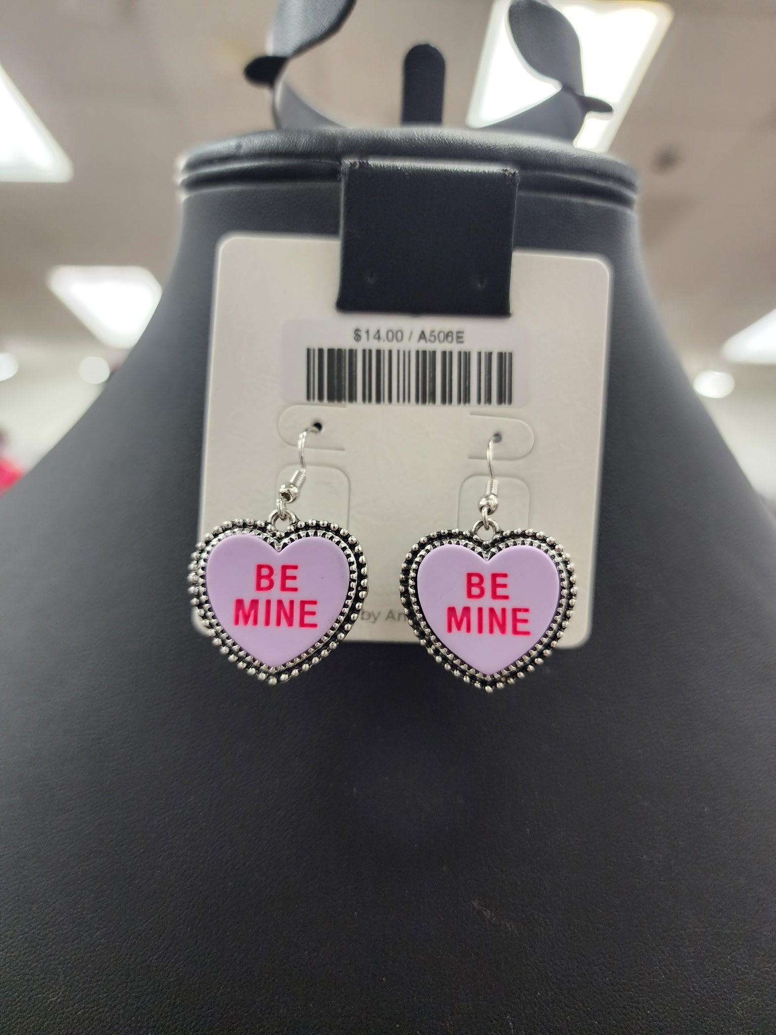 Be Mine Heart Fishhook Earrings