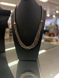 Coppertone Multi-Strand Pearl Necklace