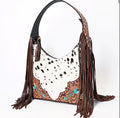 Hand Tooled Cowhide Shoulder Bag