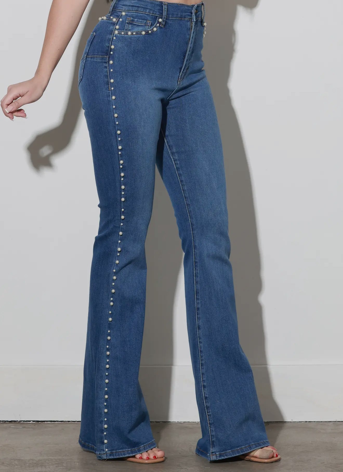Pearl Denim Flare Jeans