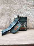 Wrangler Green Boot stitch Card & Pouch Wristlet