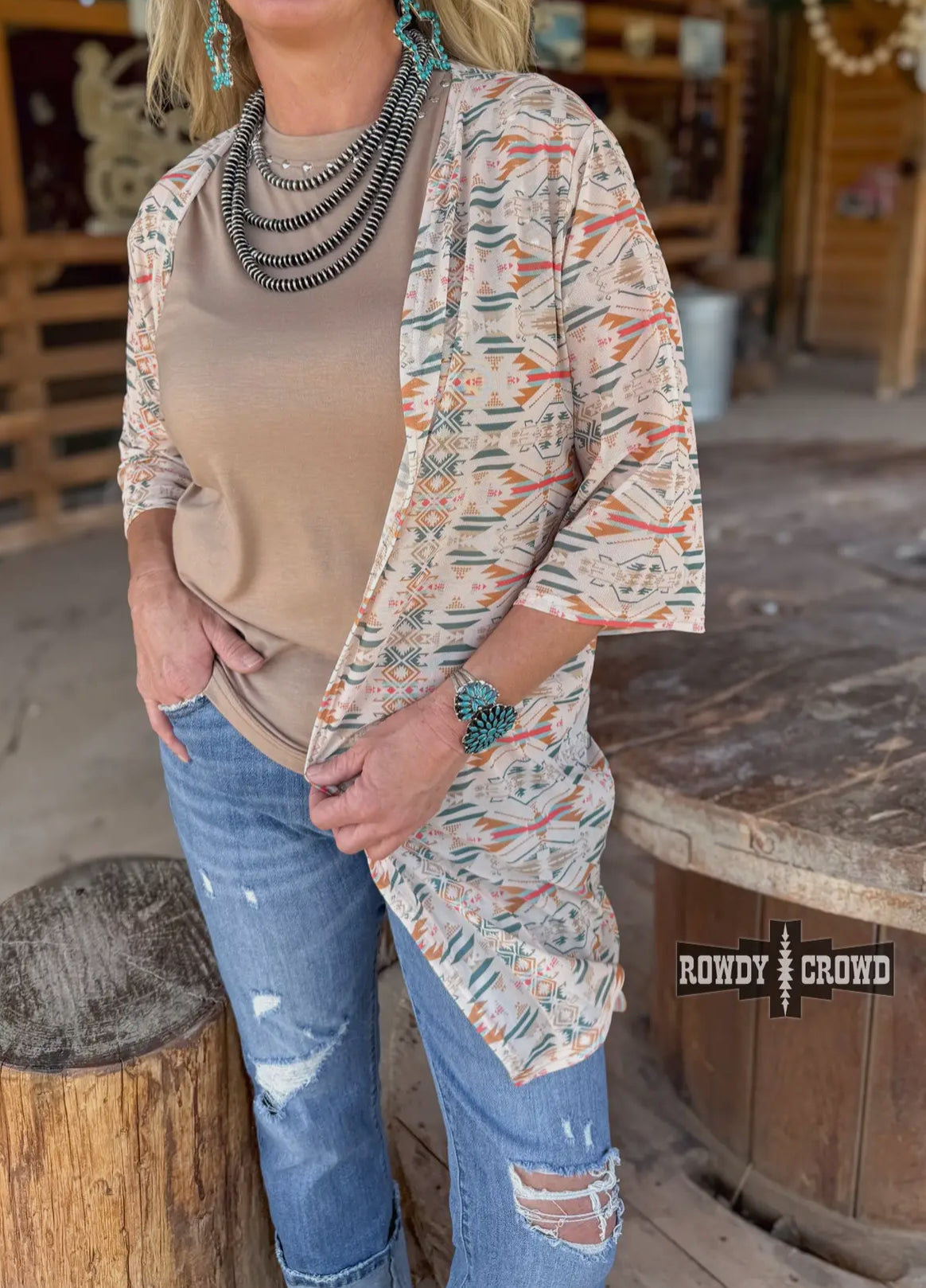 Southwest Sheer Cardigan