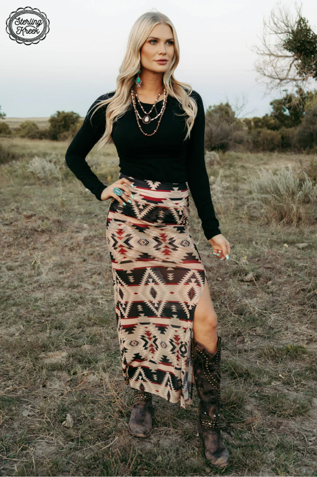 Santa Fe Slit Skirt