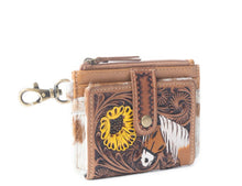Load image into Gallery viewer, Wildflowers in the Prarie Horse Card Wallet
