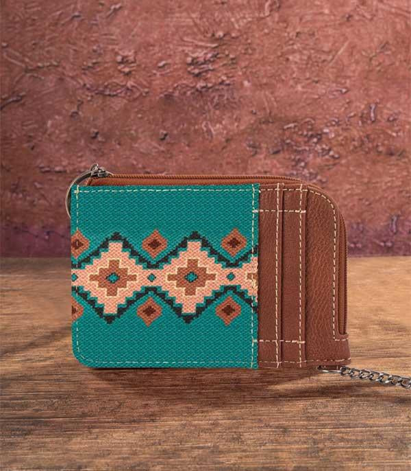 Wrangler Teal Card Holder