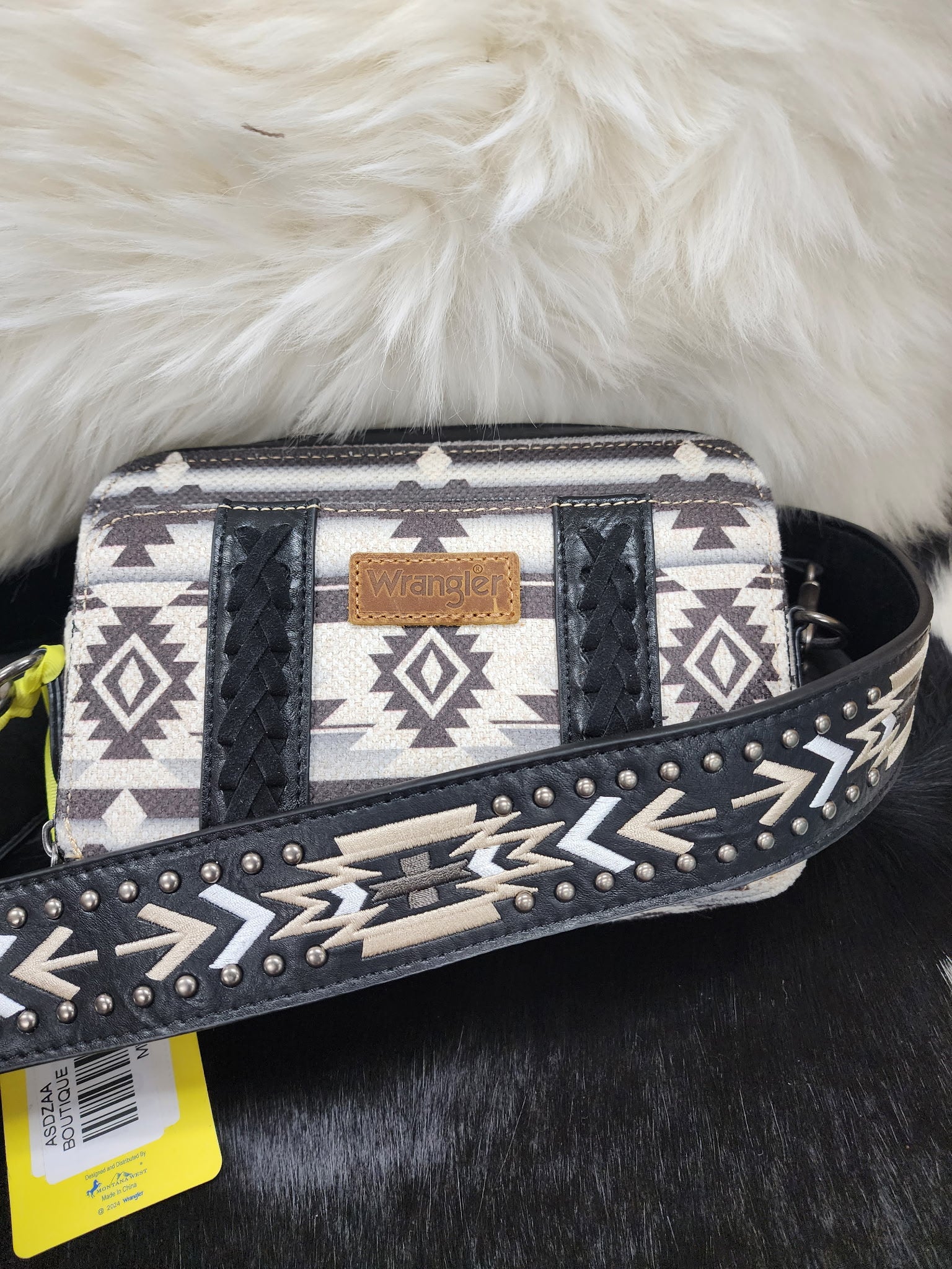 Montana West Black Aztec Wallet Crossbody