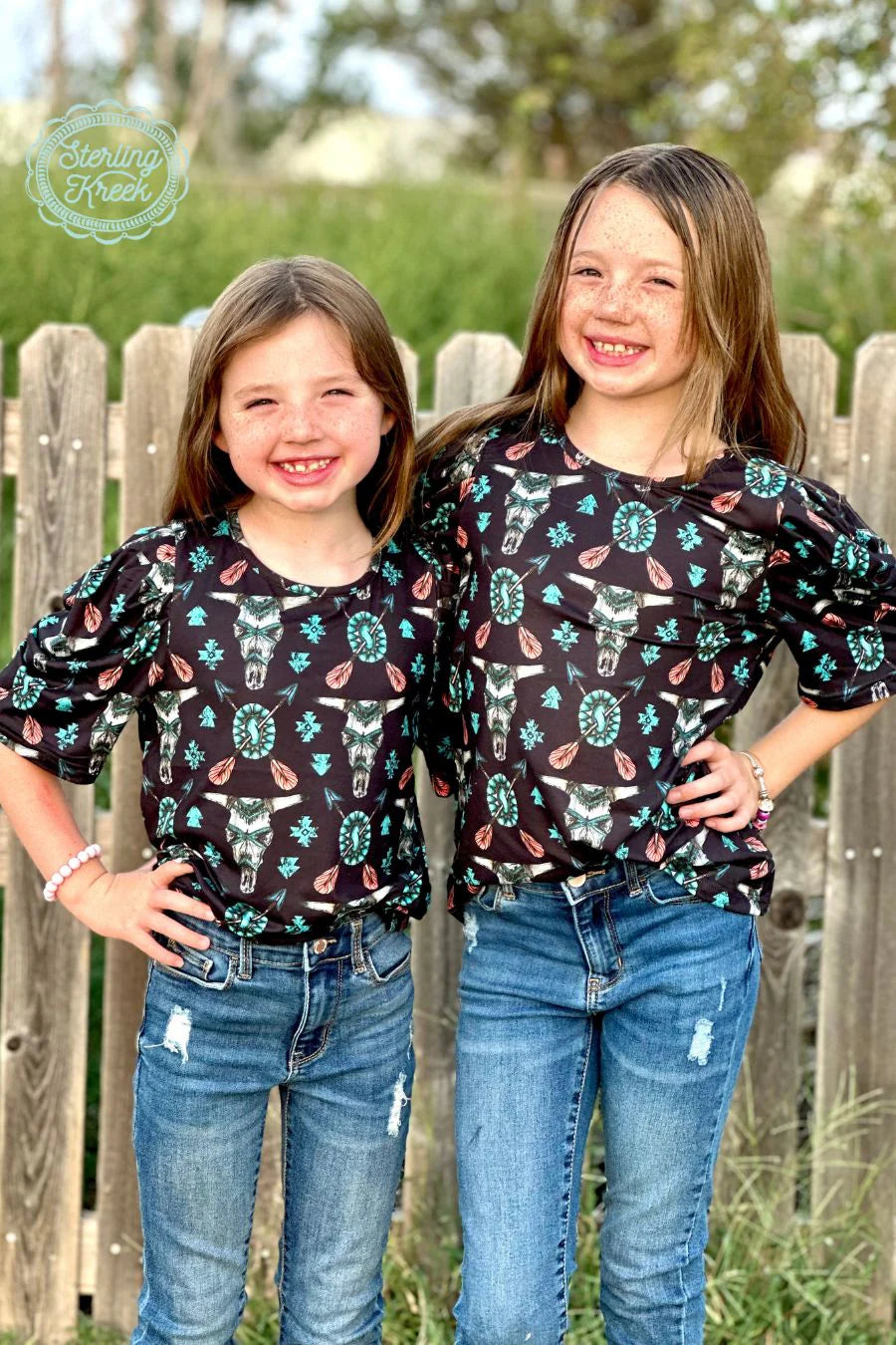Western Tribal Kids Top