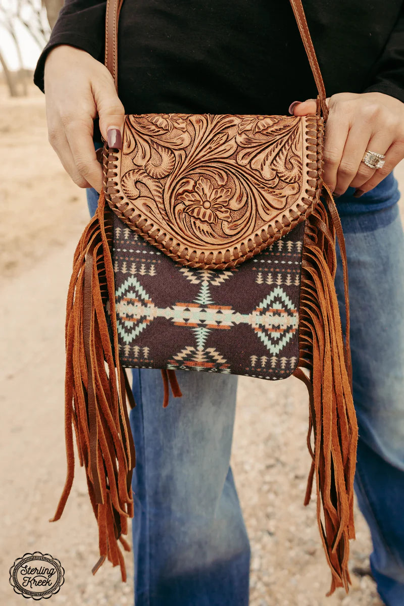 Nita Lake Tooled Crossbody