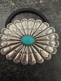 Silver Concho Hair Tie