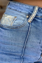 Kreek Embroidered Cuff Jeans