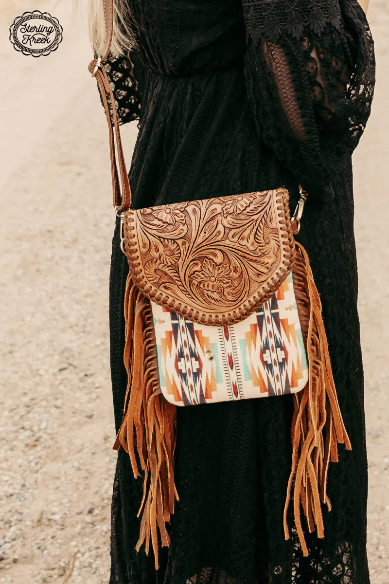 Mandala Bay Tooled Crossbody