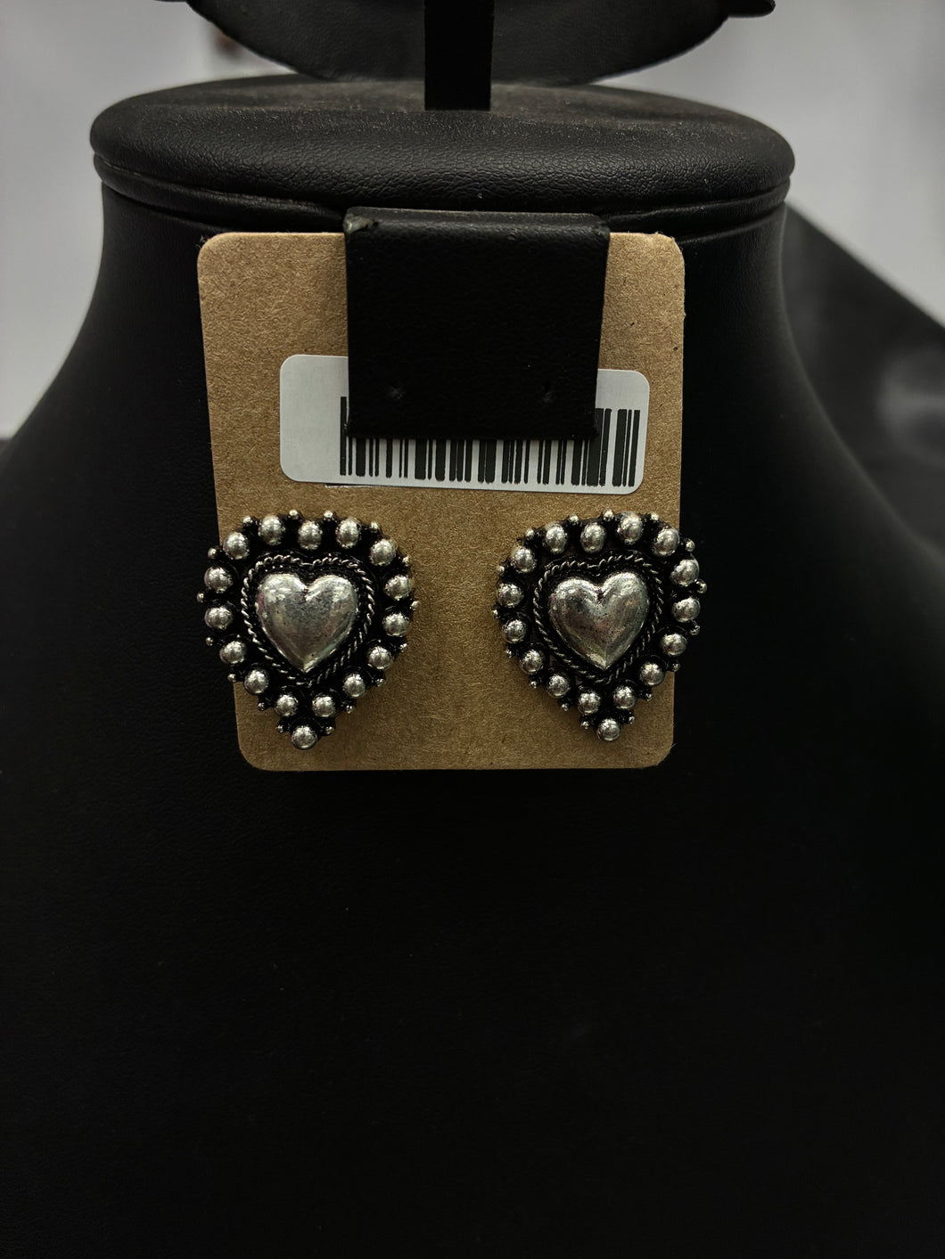 Heart Bead Post Earrings
