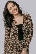 Leopard Mesh Cardigan