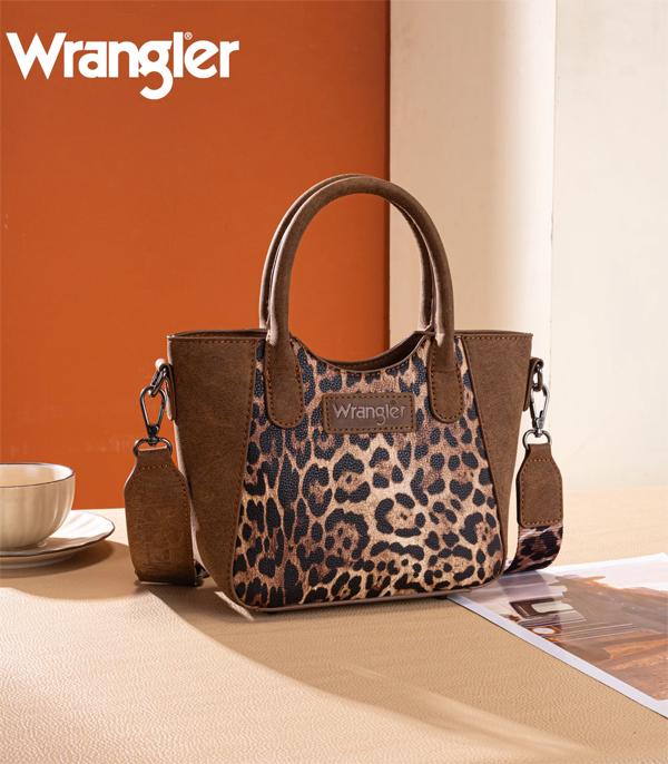 Wrangler Brown Leopard Mini Crossbody Purse