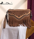 Montana West Brown Fringe Crossbody Purse